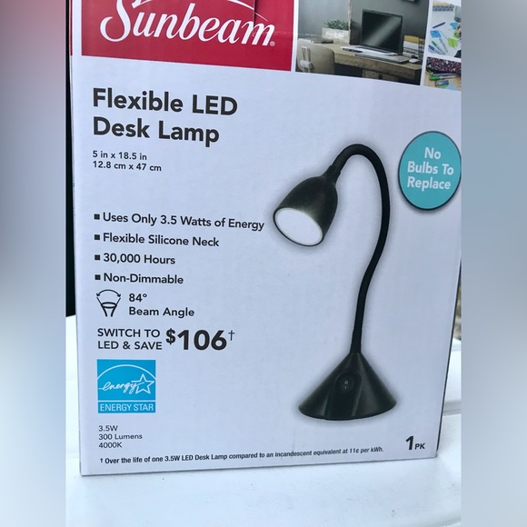 Sunbeam Office New Sunbeam Flexible Led Desk Table Black Lamp Craft